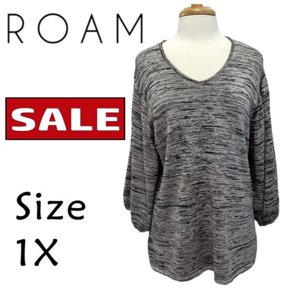 ROAM New York Silver Metallic Sweater Size 1X - Picture 8 of 8
